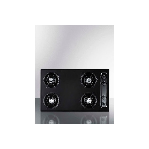 Summit Appliance Div. Summit-Cooktop, Electric, 4 Burners, Battery Start, Black, 20" x 29-3/4" x 3-3/4" TNL05P - main